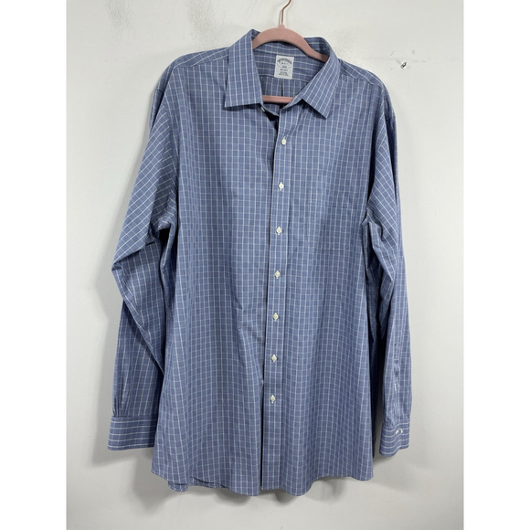 Brooks Brothers Other - Mens Excellent Brooks Bros Regent Plaid Long Sleeve Button Up Dress Shirt 18-6/7